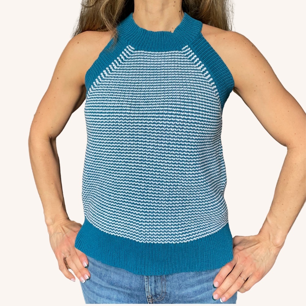 Flattering High Neck Tank Sweater
